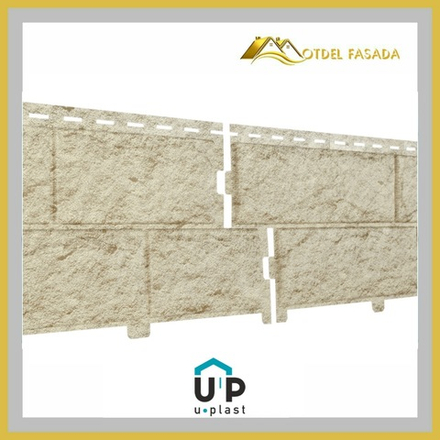 Фасадная панель Ю-пласт Стоун-Хаус Камень Золотистый 3,025*0,225м 0,68м2