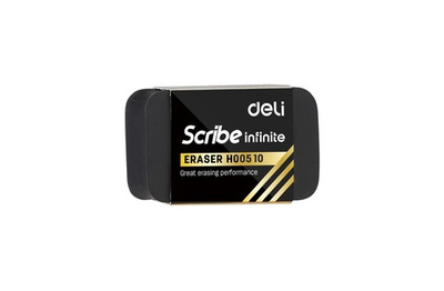 Ластик Deli Scribe Infinite 20x10x40мм черный EH00510