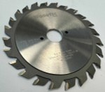 Подрезная составная пила WoodTec для форматно-раскроечных станков Ø125 х 20 x 2,8-3,6 Z = 12 + 12