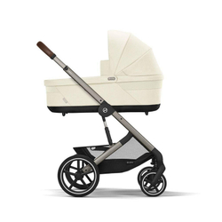 Коляска Cybex Balios S Lux TPE 2025 Aton B2 i-Size Volcano Black 3 в 1 Seashell Beige