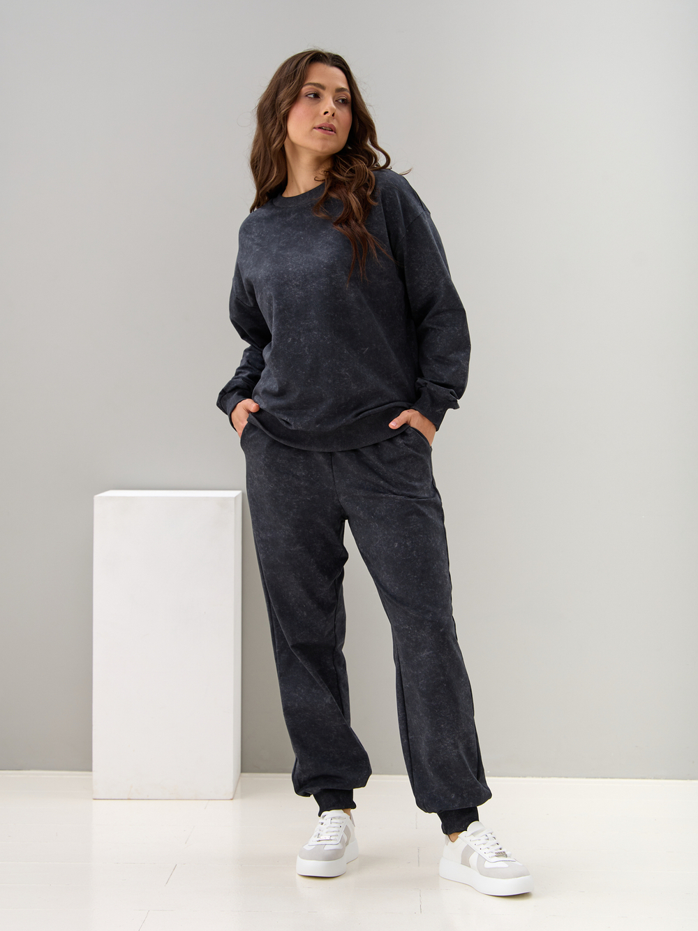 Костюм с брюками КБфл-90М/варенка-графит