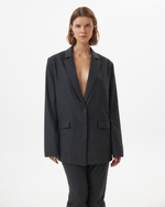 OVERSIZED STRIPPED BLAZER