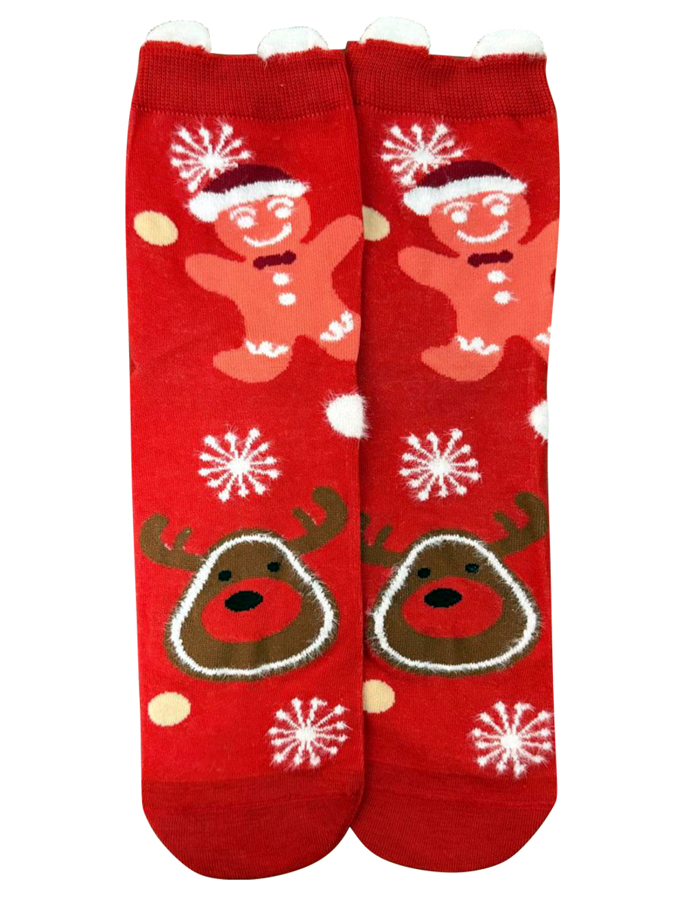 Носки НГ р.35-40 "New Year's magic" Пряник и Олень