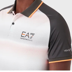 Мужское теннисное поло EA7 Polo Men - White, Black