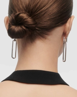 Серьги Drop Серебро 925 пробы покрытое родием