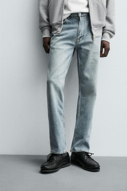 ZARA ДЖИНСЫ SLIM FIT, НЕБЕСНО-ГОЛУБОЙ