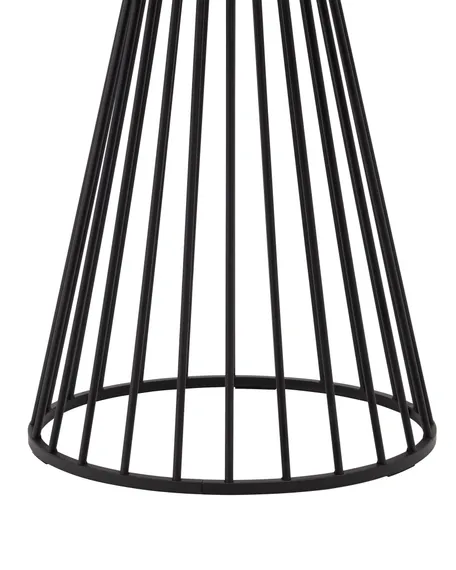 Стол Nels Ø120 см, закаленное стекло, черная ножка