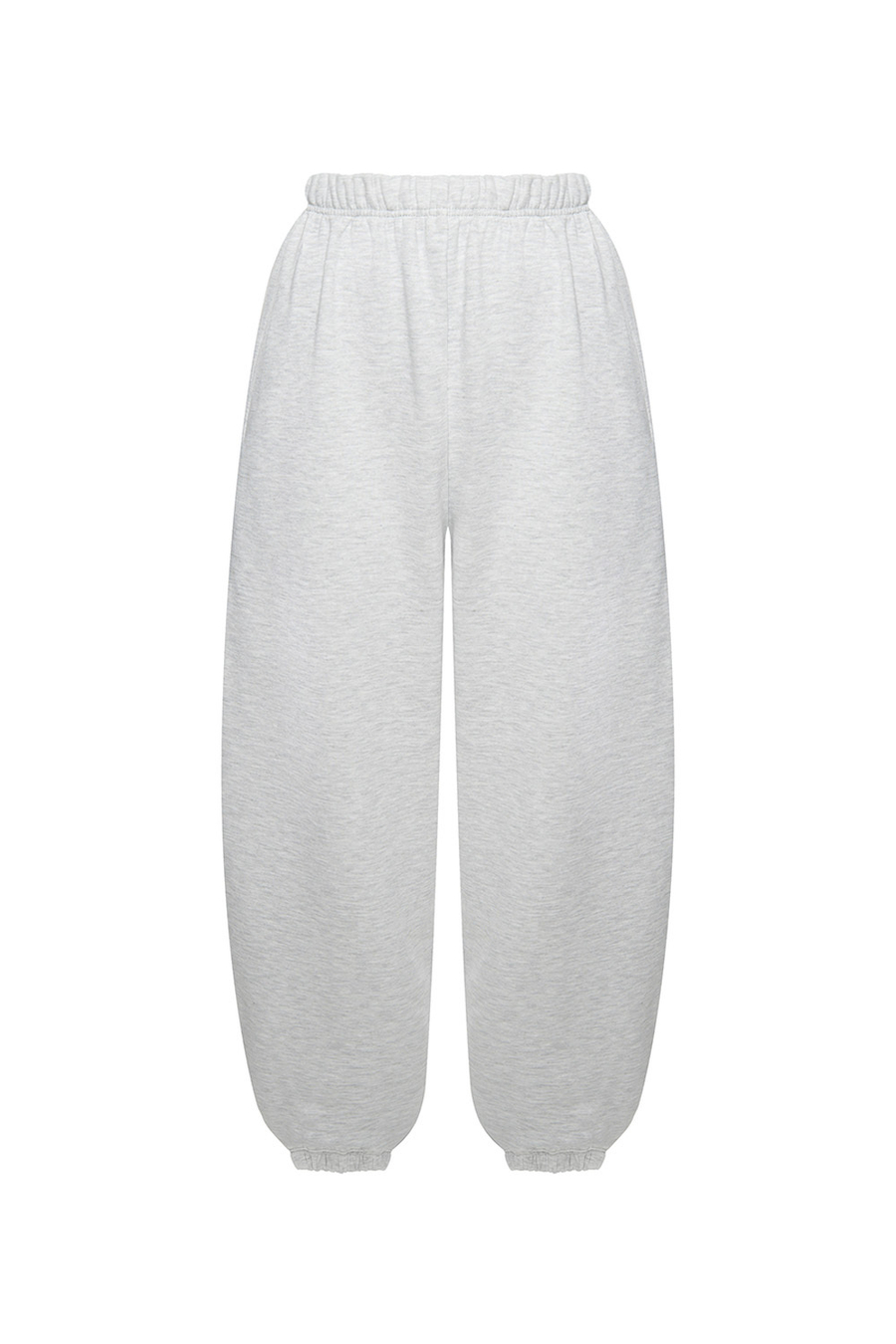 Джоггеры утеплённые Светло-серый меланж