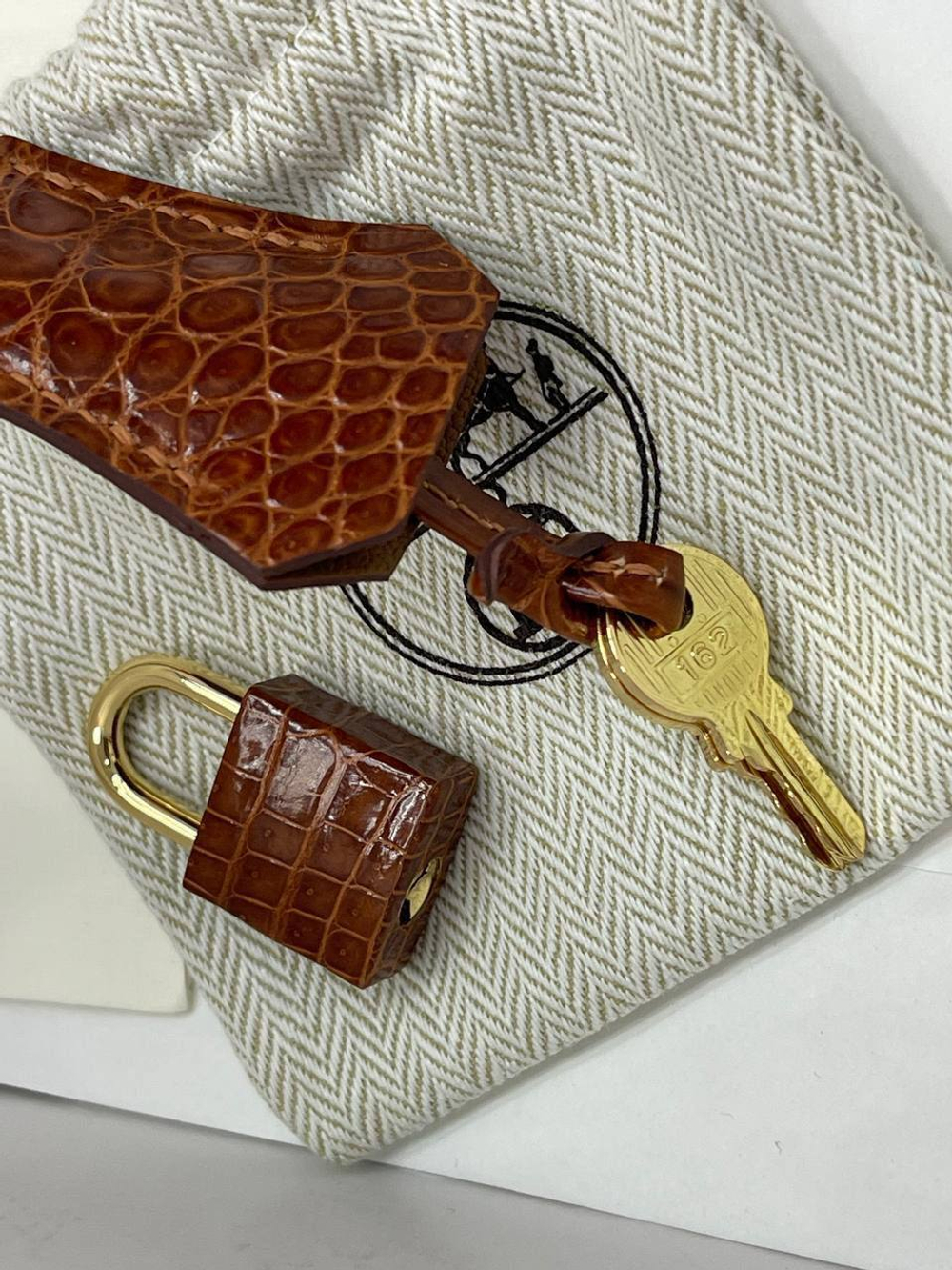 Сумка Hermes из кожи крокодила 25 см
