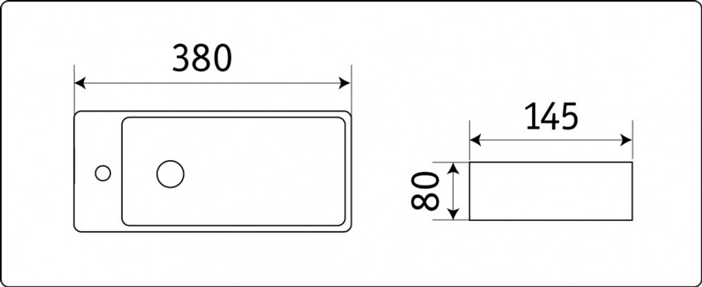 Умывальник CeramaLux 9048FR