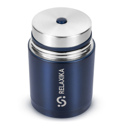 Термос для еды Relaxika 301 (0,7 литра), темно-синий