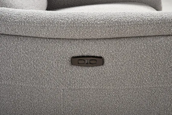 Кресло-реклайнер Level, серое букле