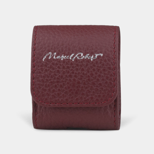 Чехол для наушников Petit из кожи теленка, бордового цвета