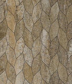 Тротуарная плитка ВЫБОР, форма Скошенный шестиугольник, h=60мм