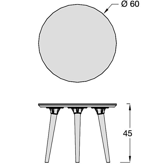 Журнальный столик Morton 60 см меламин орех