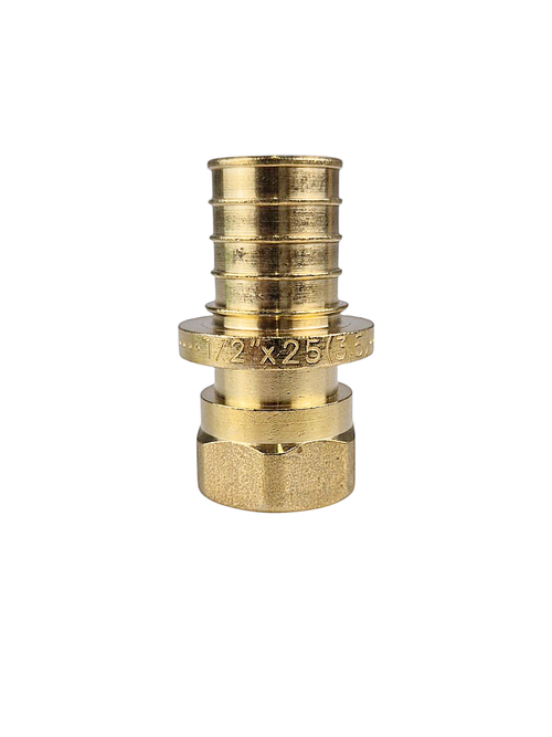 Муфта аксиальная, латунь, внутренняя резьба,25х1/2", желтый, RTP (150/5)
