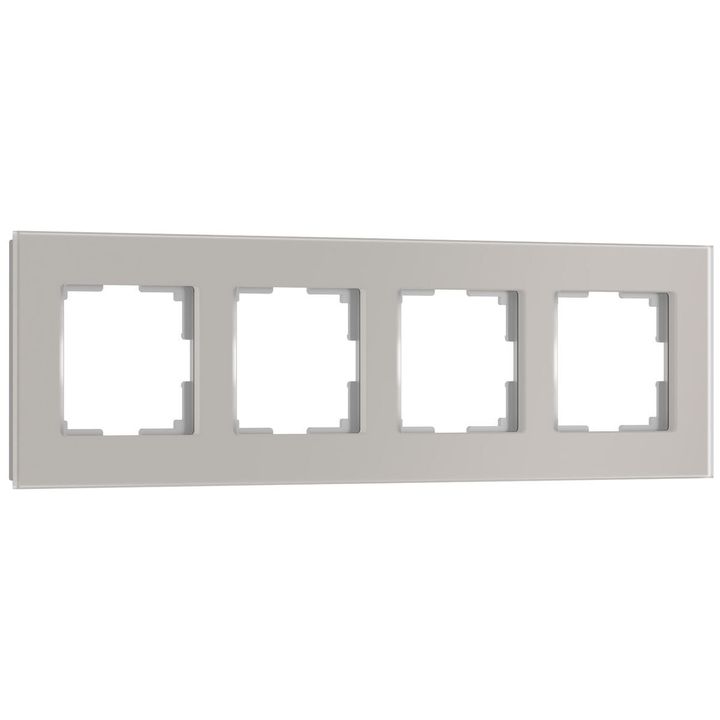Рамка Werkel Senso на 4 поста дымчатый W0043117 4690389206467