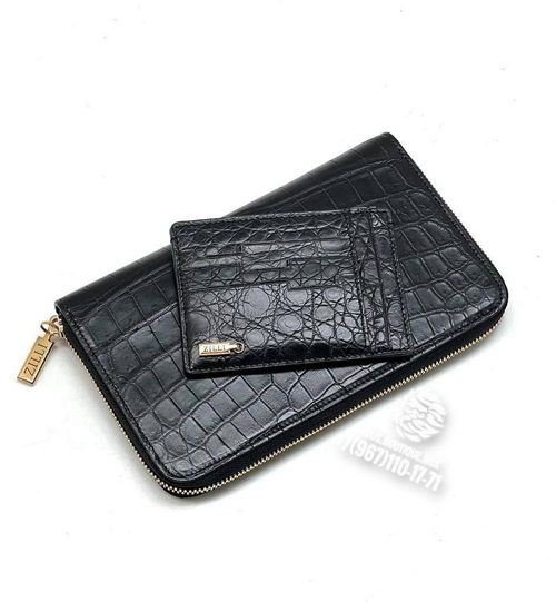 Портмоне из кожи крокодила Zilli