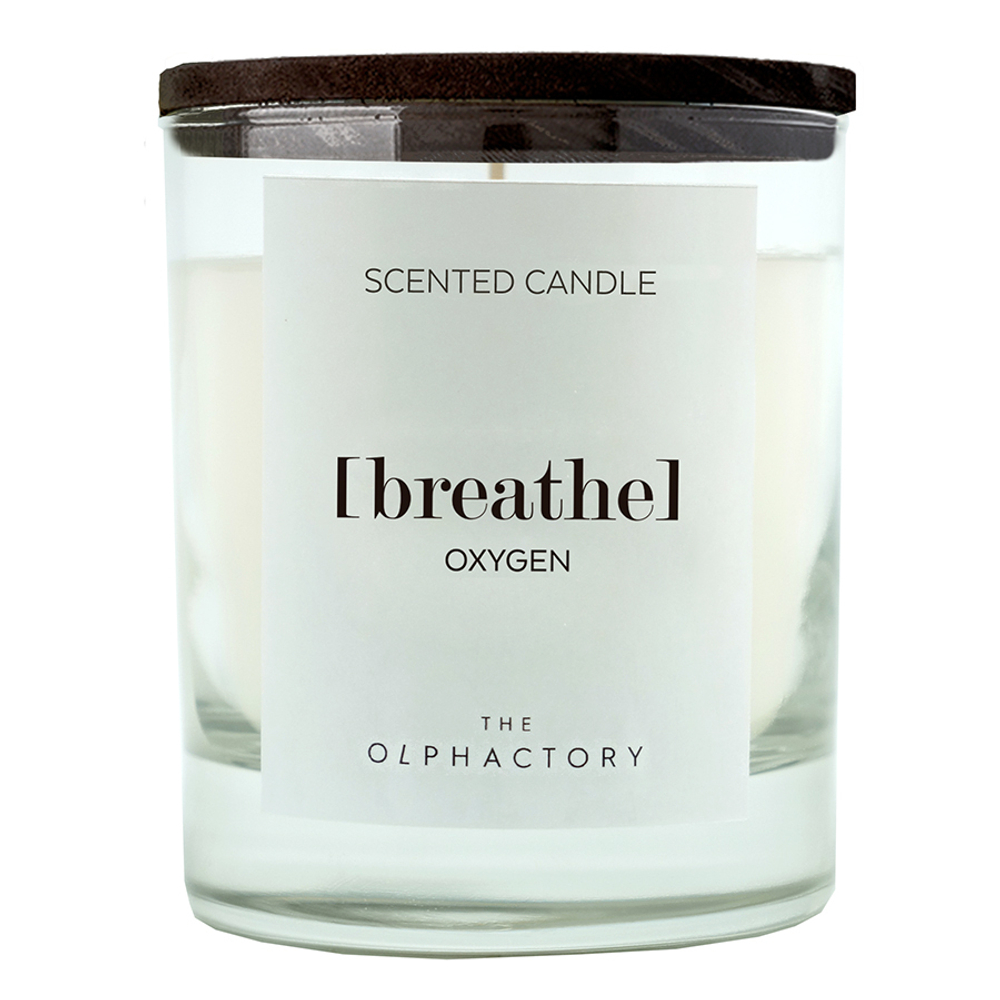 Свеча ароматическая the olphactory, breathe black, Кислород, 40 ч