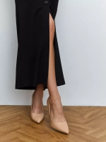 Юбка длинная на пуговицах