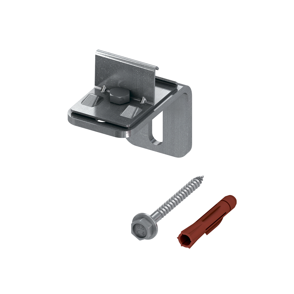 Комплект одинарных креплений TECEprofil для профильной трубы, 9030002, 3 шт