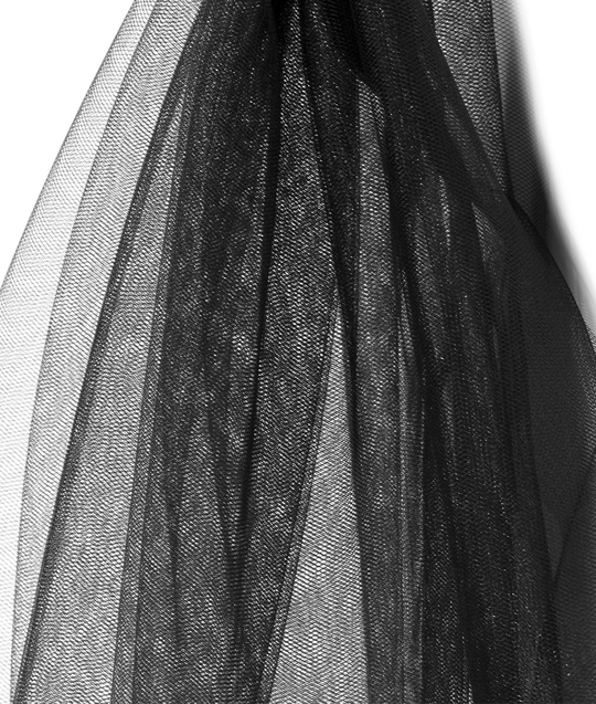 Фатин черный, CRYSTAL SHINING TULL