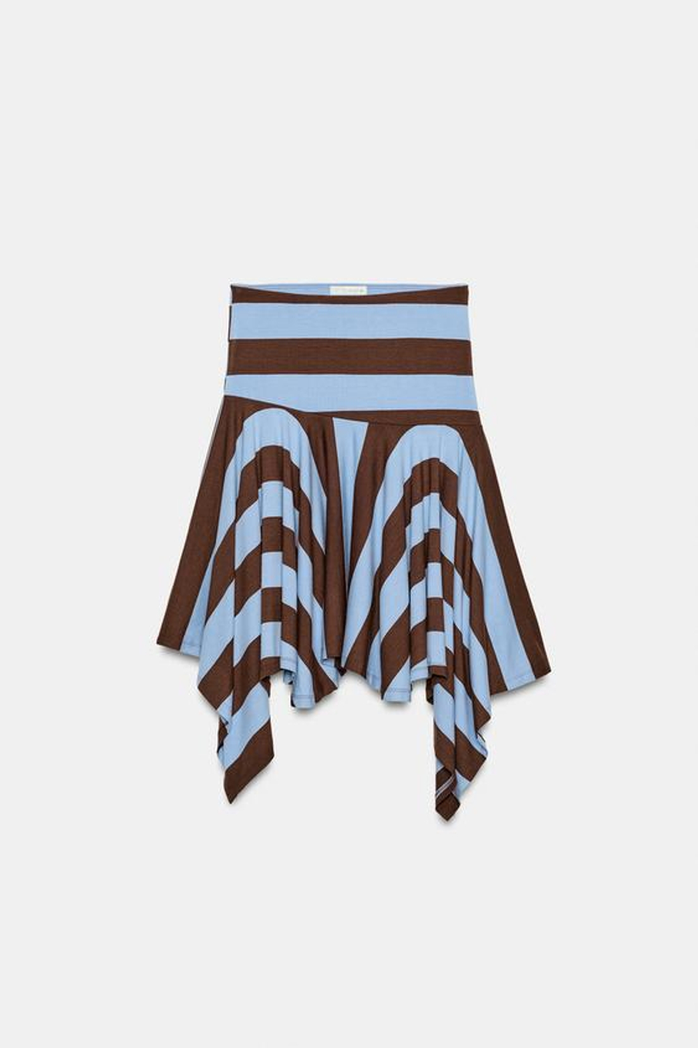 ZARA ЮБКА АСИММЕТРИЧНОГО КРОЯ В ПОЛОСКУ, ПОЛОСКИ