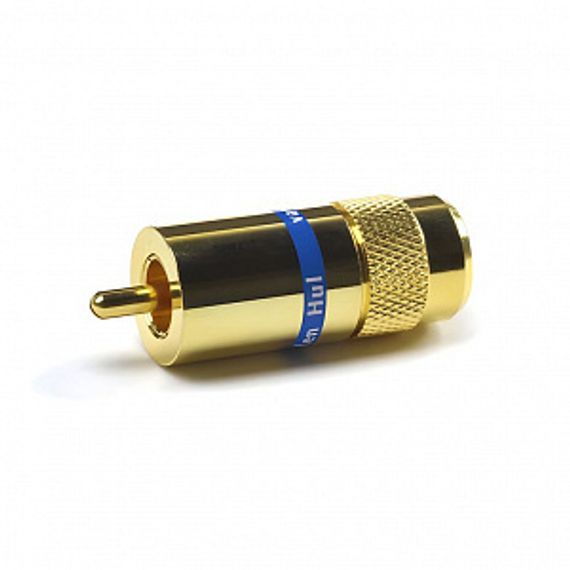 Разъем RCA Van den Hul C-12.0 Цвет золотой. Синяя маркировка