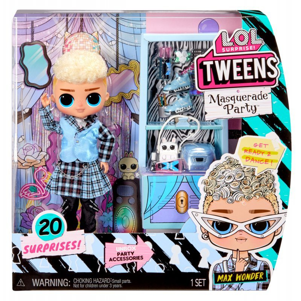 LOL SURPRISE - LOL Tweens Masquerade Party Max Wonder Teen Doll 584131