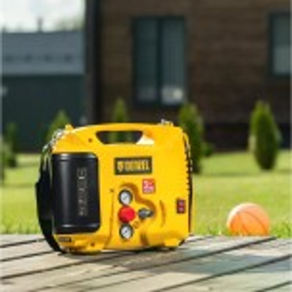 Компрессор поршневой безмасляный DENZEL DL1300 с набором 58011