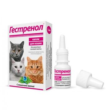 Гестренол Капли для кошек, 1,5 мл