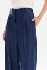 31259 Брюки женские (синий в полоску)