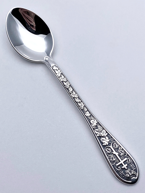 Ложка  из серебра/Чернение