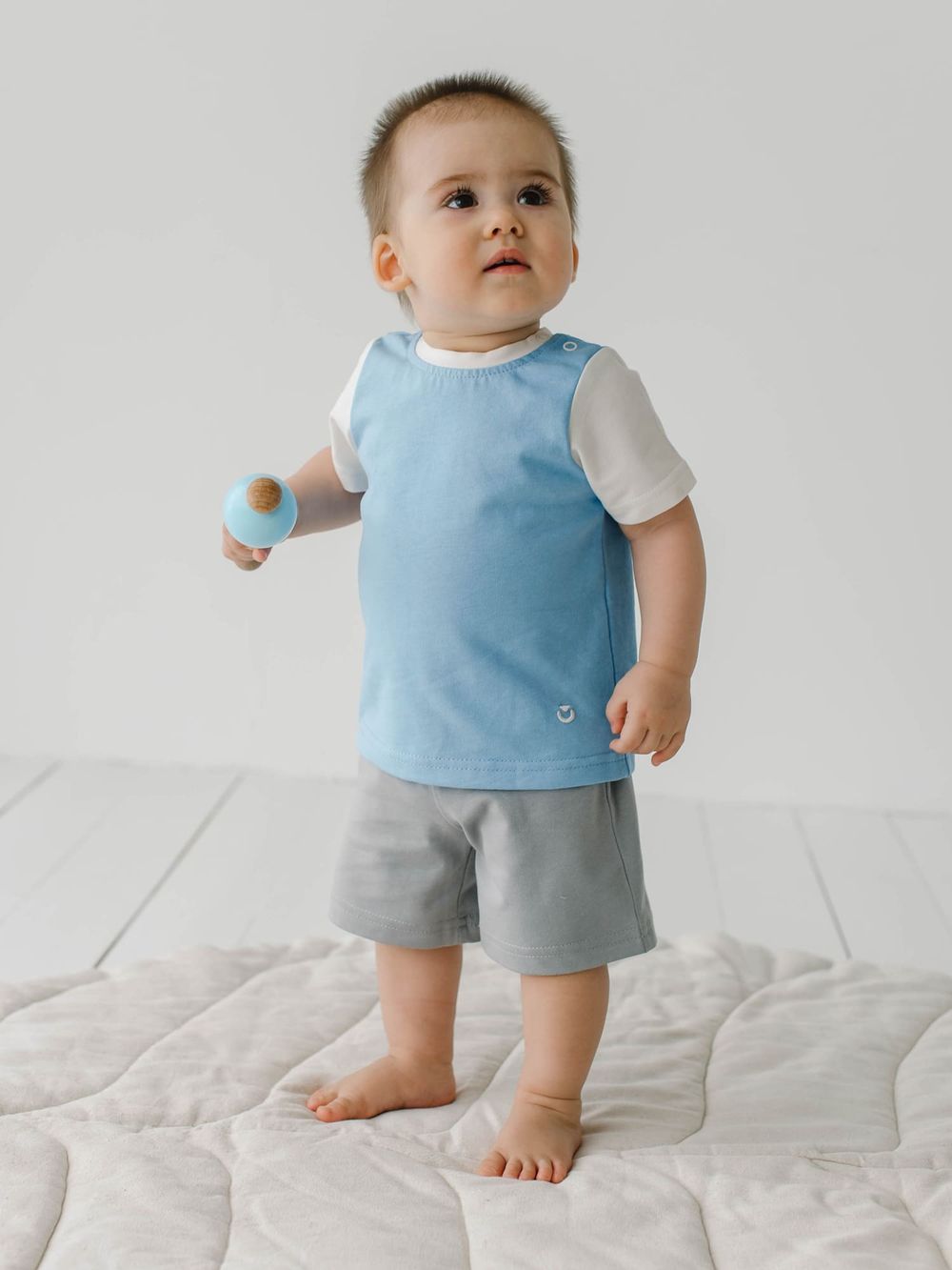 Футболка Колор блок "Небо" 0+