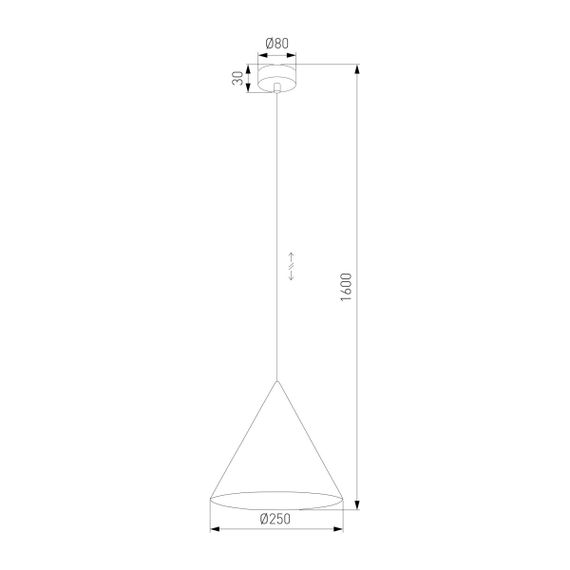 Подвесной светильник TK Lighting 10037 Cono a068513