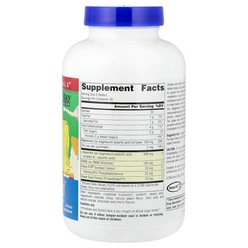 Source Naturals, Attentive Child, сладкий и терпкий, 60 жевательных вафель