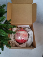 Шар стеклянный "Спас на крови",  ручная роспись