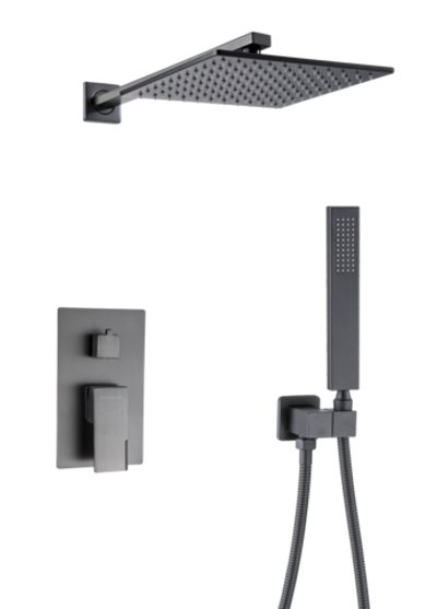 36095-P Смеситель встраиваемый для душа с 2-функ. (ГРАФИТ) HansenPRO (5/1шт)