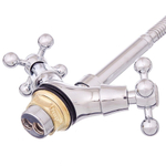 Смеситель для кухни, Frap, гибк излив, с кран-буксой, хром, F4319