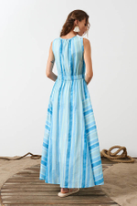 51572 Платье женское (голубой принт)