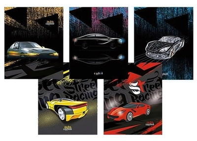 Тетрадь А5 48л. клет. "Суперавто" (Апплика)