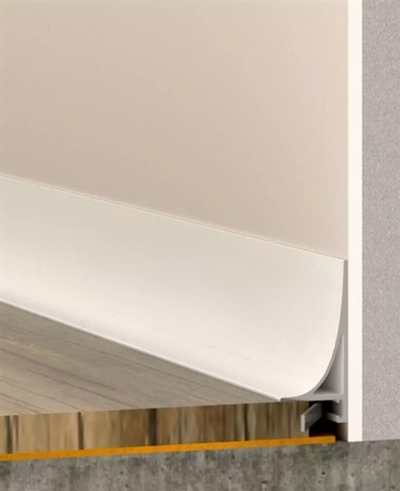 Плинтус Pro Design Corner L 584 Белый муар (пружины в комплект не входят) 2700 мм