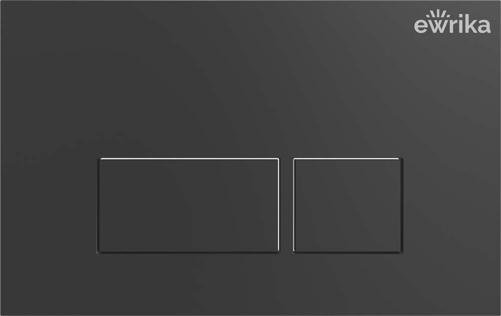 Кнопка смыва для унитаза EWRIKA 0044 пластик, цвет матовый черный