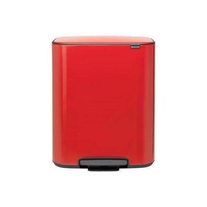 Мусорный бак Bo Pedal Bin 2x30л Brabantia Пламенно-красный