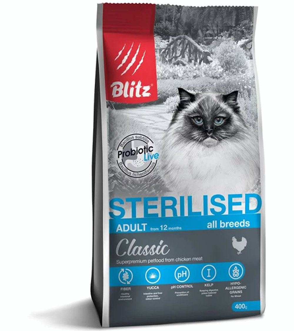 Blitz Adult Classic Sterilised Курица 400гр.