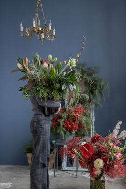 Букет символ года Green wooden snake