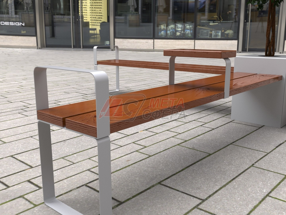 Скамейка CENTRAL Х-образная