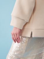 СВИТШОТ NOT IN THE MOOD PASTEL BEIGE