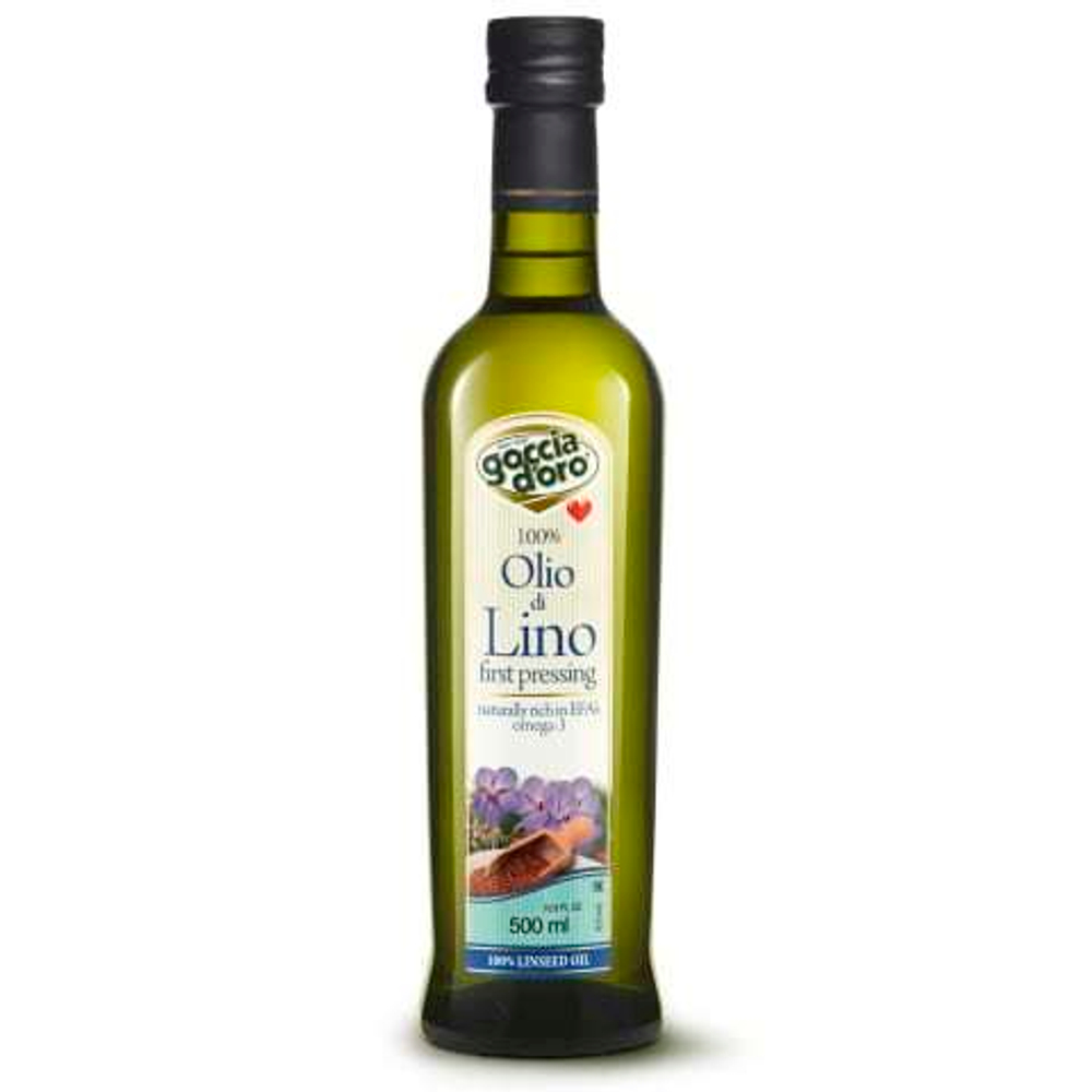 Льняное масло Goccia D'oro 500 мл Италия