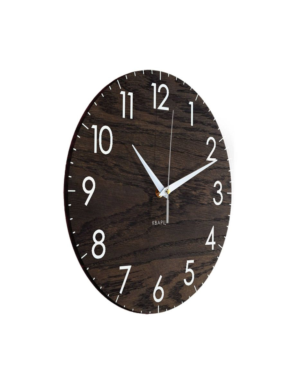 Часы настенные бесшумные деревянные интерьерные